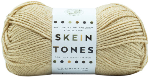3 Pack - Lion Brand Basic Stitch Anti-Pilling Yarn-Skein Tones Almond - 202-121 - 023032078663