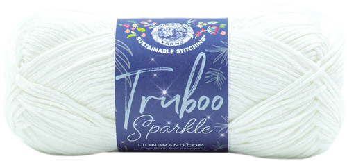 3 Pack - Lion Brand Truboo Sparkle Yarn-Ice - 836-308 - 023032074245