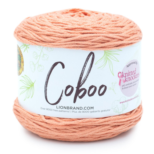 3 Pack - Lion Brand Coboo Yarn-Peach - 835-184 - 023032056395