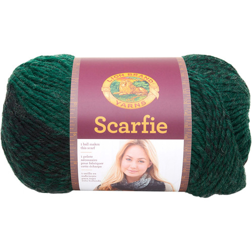 3 Pack - Lion Brand Scarfie Yarn-Forest/Black - 826-202 - 023032016986