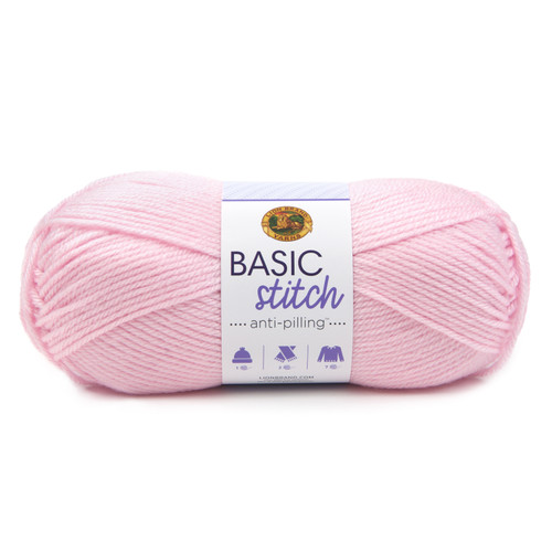 3 Pack - Lion Brand Basic Stitch Anti-Pilling Yarn-Baby Pink - 202-101 - 023032035598