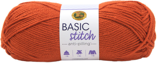 3 Pack - Lion Brand Basic Stitch Anti-Pilling Yarn-Pumpkin - 202-133 - 023032035666