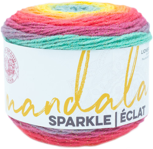 3 Pack - Lion Brand Mandala Sparkle Yarn-Crux - 527-312 - 023032027128