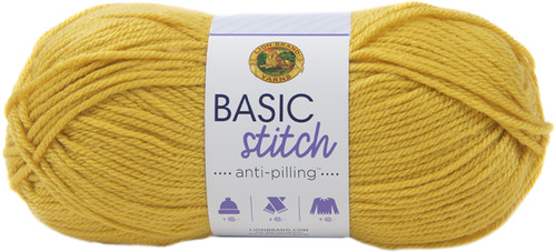 3 Pack - Lion Brand Basic Stitch Anti-Pilling Yarn-Mustard - 202-158 - 023032035734