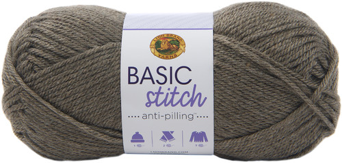 3 Pack - Lion Brand Basic Stitch Anti-Pilling Yarn-Taupe Heather - 202-402 - 023032035772