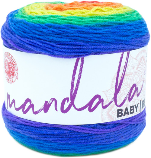 3 Pack - Lion Brand Mandala Baby Yarn-Rainbow Falls - 526-201 - 023032023991