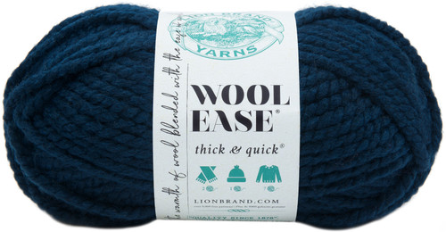 3 Pack - Lion Brand Wool-Ease Thick & Quick Yarn-Petrol Blue - 640-109 - 023032641096