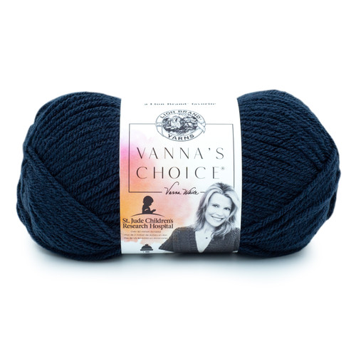3 Pack - Lion Brand Vanna's Choice Yarn-Navy - 860-110 - 023032861104