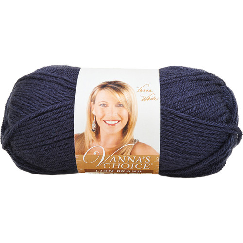 3 Pack - Lion Brand Vanna's Choice Yarn-Navy - 860-110 - 023032861104