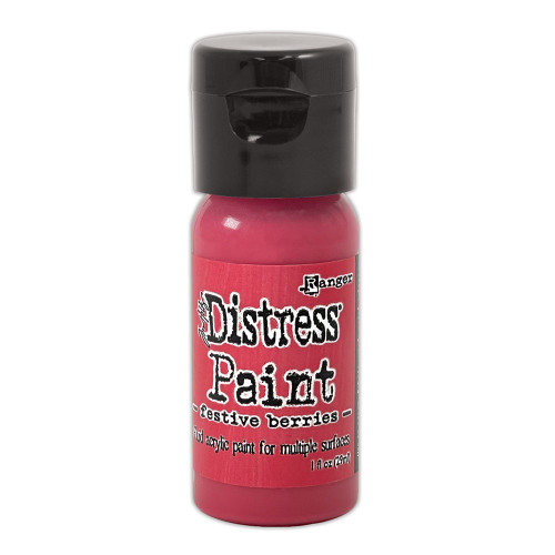 3 Pack - Tim Holtz Distress Paint Flip Top 1oz-Festive Berries - TDF-53040 - 789541053040