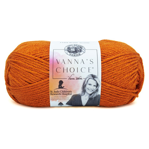 3 Pack - Lion Brand Vanna's Choice Yarn-Rust - 860-135 - 023032861357