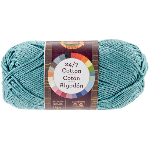 3 Pack - Lion Brand 24/7 Cotton Yarn-Jade - 761-178