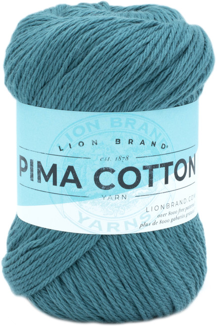3 Pack - Lion Brand Pima Cotton Yarn-Dragonfly - 762-178 - 023032064048