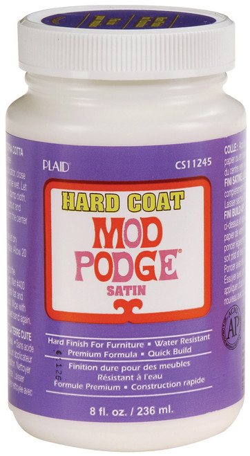 3 Pack - Plaid Mod Podge Satin Hard Coat Finish-8oz - CS11245 - 028995112454