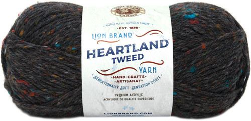 3 Pack - Lion Brand Heartland Yarn-Black Canyon Tweed - 136-353 - 023032011905