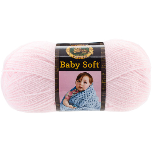6 Pack - Lion Brand Baby Soft Yarn-Petal - 920-104 - 023032921044