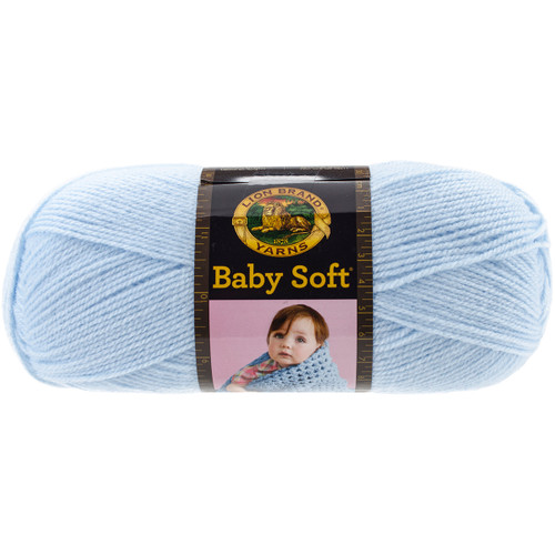 6 Pack - Lion Brand Baby Soft Yarn-Little Boy Blue - 920-105 - 023032921051
