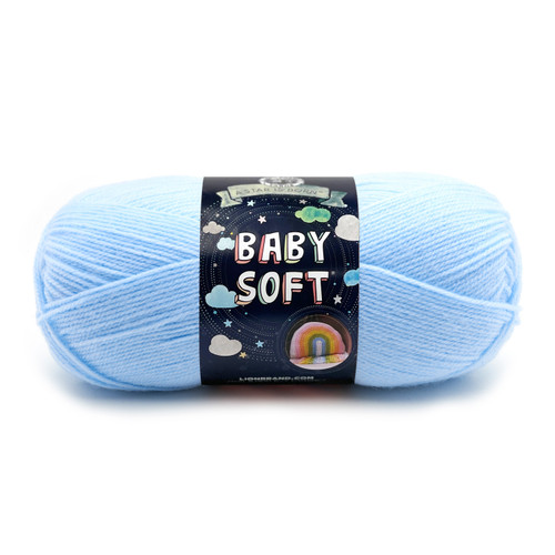 6 Pack - Lion Brand Baby Soft Yarn-Little Boy Blue - 920-105 - 023032921051