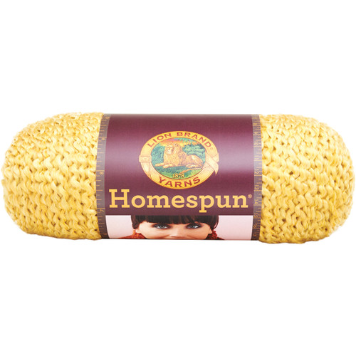 3 Pack - Lion Brand Homespun Yarn-Golden - 790-394 - 023032793948