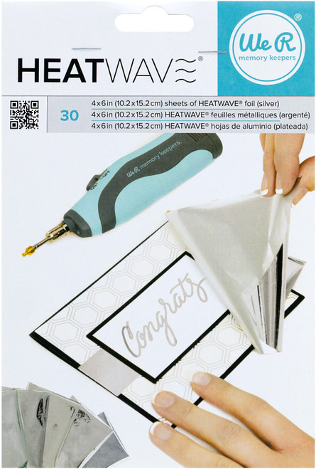 2 Pack - Heatwave Foil Sheets 4"X6" 30/Pkg-Silver - WRHF4X6-62656 - 633356626565
