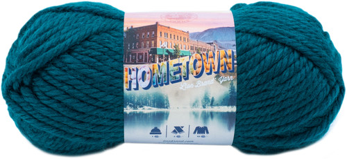 3 Pack - Lion Brand Hometown Yarn-Montpelier Peacock - 135-175 - 023032014463
