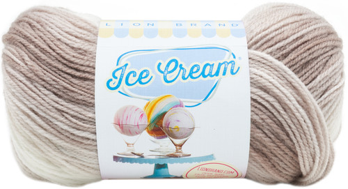 3 Pack - Lion Brand Ice Cream Yarn-Coffee - 923-212 - 023032019031