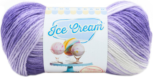 3 Pack - Lion Brand Ice Cream Yarn-Grape - 923-210 - 023032019000