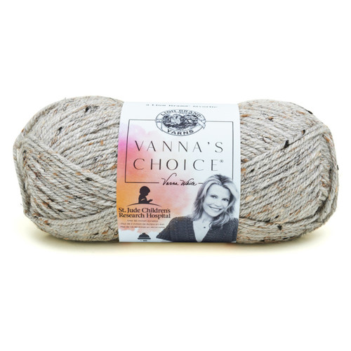 3 Pack - Lion Brand Vanna's Choice Yarn-Grey Marble - 860-401 - 023032864013