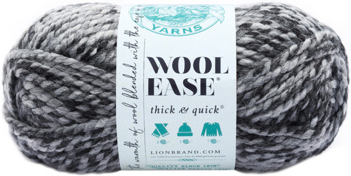 3 Pack - Lion Brand Wool-Ease Thick & Quick Yarn-Licorice - 640-528 - 023032645285