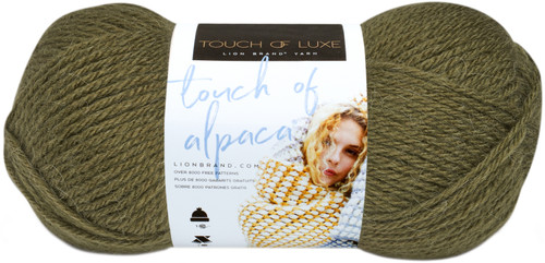 3 Pack - Lion Brand Touch Of Alpaca Yarn-Olive - 674-132 - 023032021140