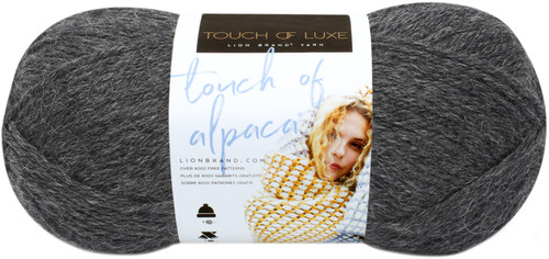 3 Pack - Lion Brand Touch Of Alpaca Yarn-Charcoal - 674-152 - 023032021089