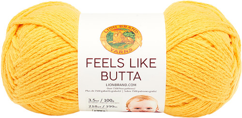 3 Pack - Lion Brand Feels Like Butta Yarn-Yellow - 215-157 - 023032024400