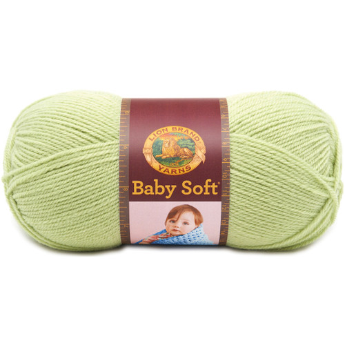 6 Pack - Lion Brand Baby Soft Yarn-Sweet Pea - 920-169 - 023032921693
