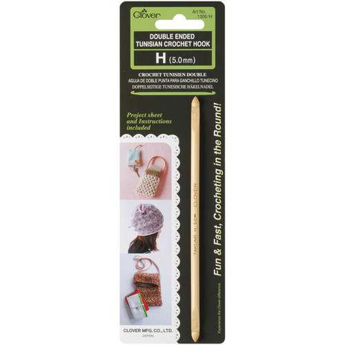3 Pack - Clover Double Ended Tunisian Crochet Hook-H/5mm - 1306/H - 051221118067