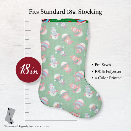 Bucilla Felt Stocking Liners For 18" Stockings-Snowman - SL896-74E Bucilla Felt Stocking Liners For 18" Stockings-Snowman - SL896-74E