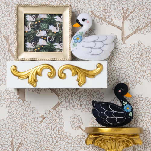 3 Pack - Bucilla Perfect Pair Felties Embroidery Kit-Swan Sweeties - 5A003SYV-1HPBS