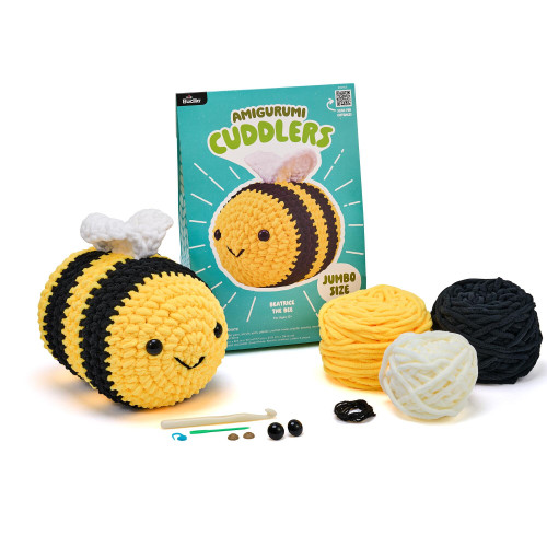 3 Pack - Bucilla Amigurumi Cuddler Crochet Kit -Beatrice the Bee - 5A003SYW-1HPBX - 461096606086