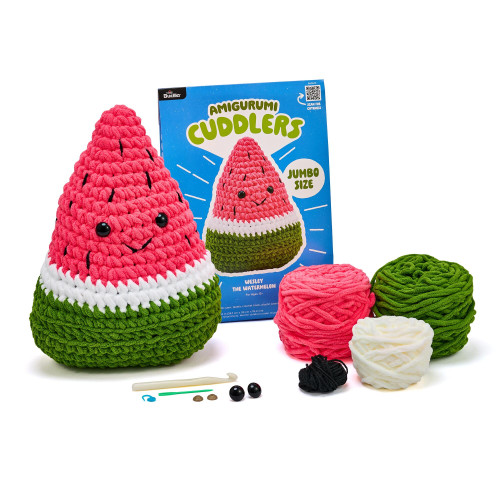 3 Pack - Bucilla Amigurumi Cuddler Crochet Kit -Wesley the Watermelon - 5A003SYS-1HPBV - 046109660677