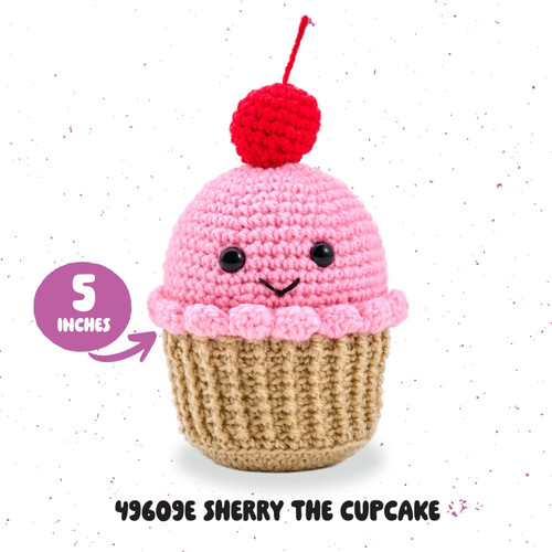 Bucilla Amigurumi Kit-5" - Cupcake - 5A002CT7-1GG9T