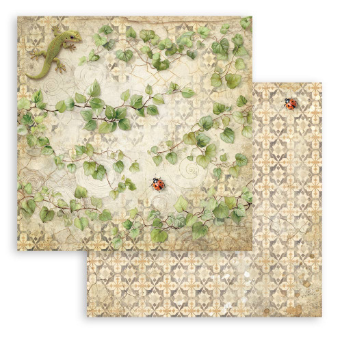 10 Pack - Stamperia All Around Double-Sided Cardstock 12"x12"-Ivy - 5A003R6F-1HMVB - 5993110052944