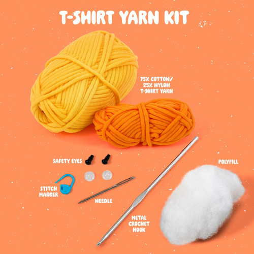 Bucilla Amigurumi Kit-5" - T-Shirt Yarn Duck - 5A002CT4-1GG9W