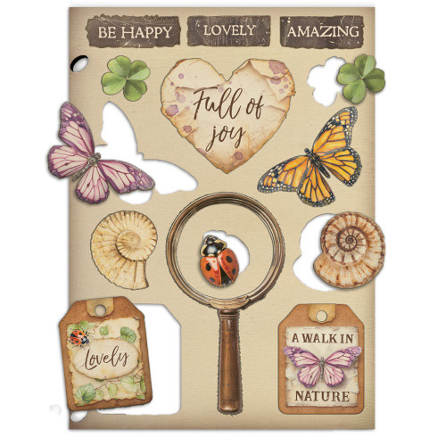 Stamperia Wooden Shapes A5-All Around - 5A003R67-1HMV5