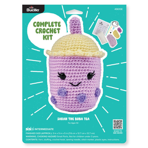 Bucilla Amigurumi Kit-5" - Boba Tea - 5A002CT8-1GGB0 - 046109496108