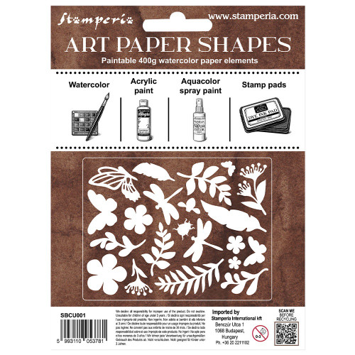 Stamperia Art Paper Shapes Laser Cut-All Around - 5A003R6D-1HMV8