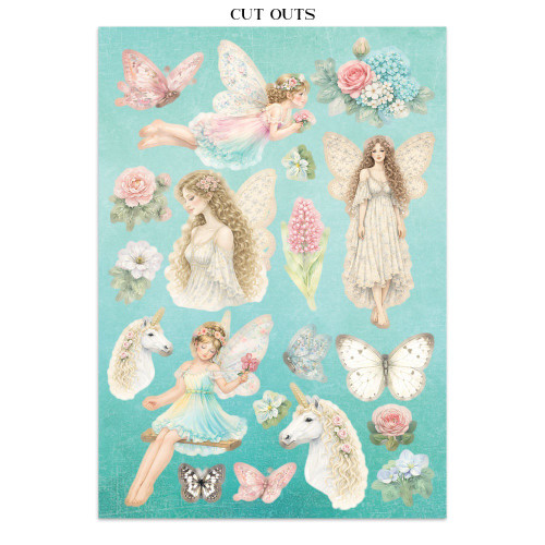 Stamperia Junk Journal Stickers, Cut-outs & Backgrounds-Wonderland - 5A003R69-1HMTW