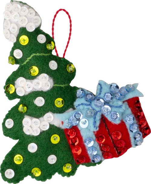Bucilla Felt Ornaments Applique Kit Set Of 6-North Pole This Way - 5A002DC4-1GGDC