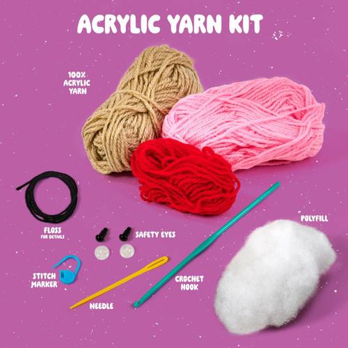 3 Pack - Bucilla Amigurumi Kit-5" - Cupcake - 5A002CT7-1GG9T