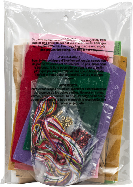 Bucilla Felt Stocking Applique Kit 18" Long-Sugarland Fairy - 86714