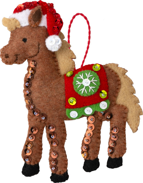 Bucilla Felt Ornaments Applique Kit Set Of 6-Barnyard Cheer - 5A002W1S-1GWQW