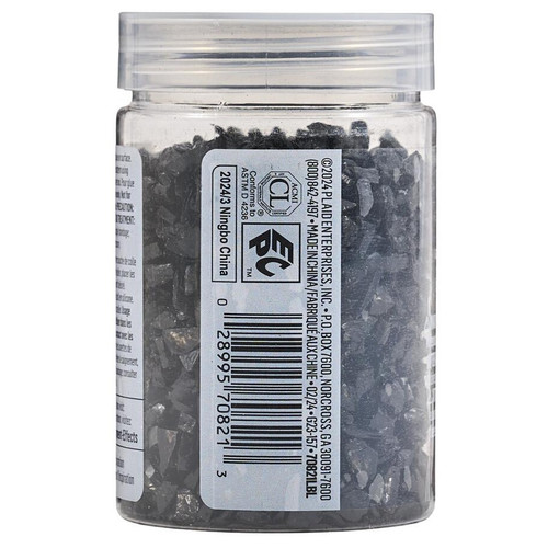 Plaid Fragment Effects Glass Chips 6oz-Black - 5A002B43-1GDK5